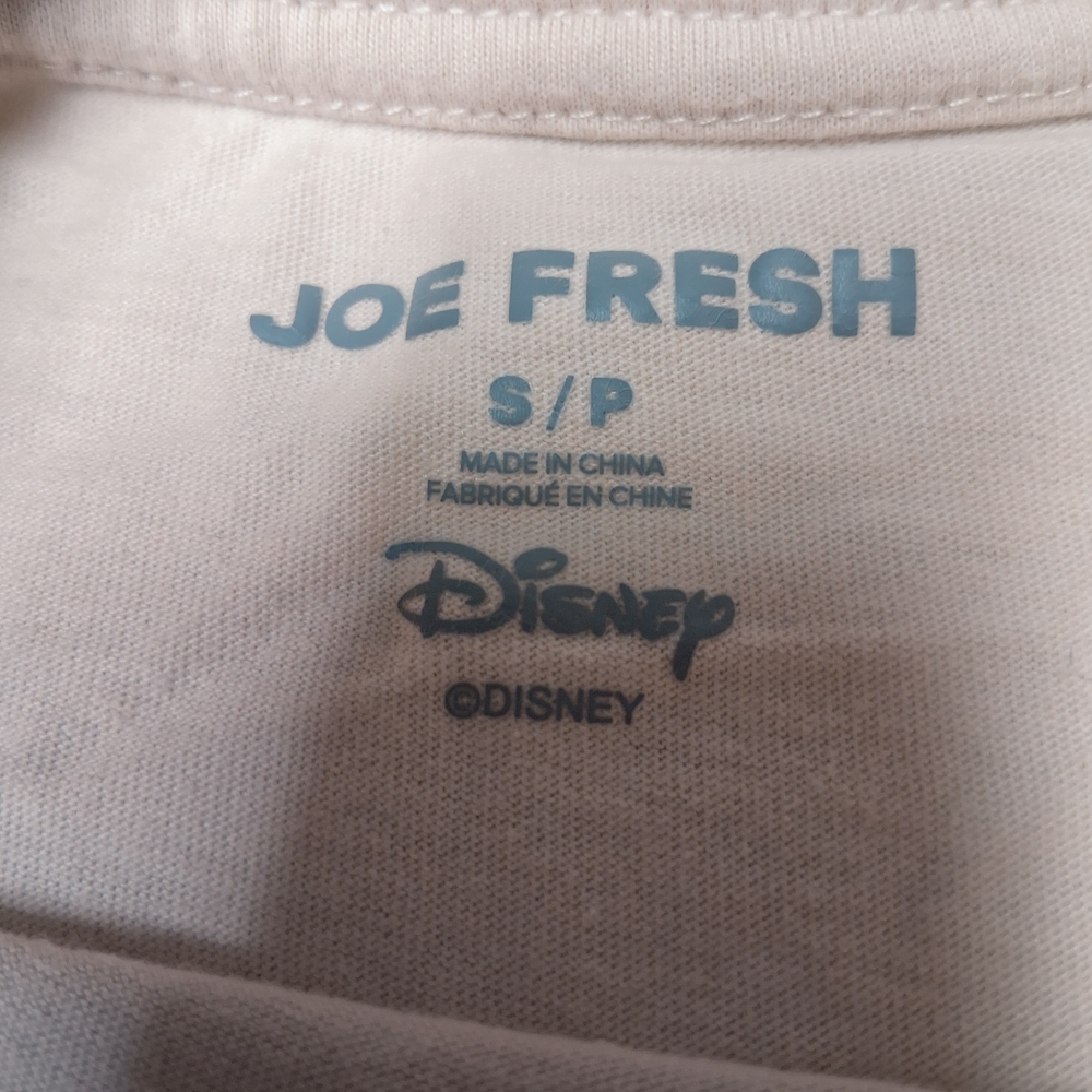 4/20$ ➡️ Disney Joe Fresh Unisex Graphic Tee in Cream - Picture 4 of 4